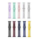 Maxbell Dual-color button Silicone Watchband for Apple iWATCH1234 42/44MM 1