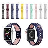 Maxbell Dual-color button Silicone Watchband for Apple iWATCH1234 42/44MM 1