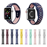 Maxbell Dual-color button Silicone Watchband for Apple iWATCH1234 42/44MM 1