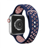 Maxbell Dual-color button Silicone Watchband for Apple iWATCH1234 42/44MM 3