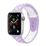 Maxbell Dual-color button Silicone Watchband for Apple iWATCH1234 42/44MM 6