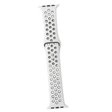Maxbell Dual-color button Silicone Watchband for Apple iWATCH1234 42/44MM 9