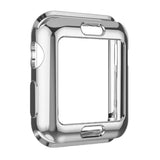 Maxbell Screen Protector Case for Apple Watch 3/2/1 42mm/38mm Cover 38mm sliver