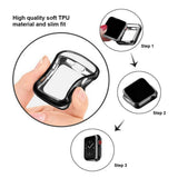 Maxbell Screen Protector Case for Apple Watch 3/2/1 42mm/38mm Cover 38mm black