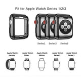 Maxbell Screen Protector Case for Apple Watch 3/2/1 42mm/38mm Cover 38mm black