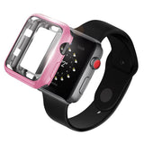 Maxbell Screen Protector Case for Apple Watch 3/2/1 42mm/38mm Cover 42mm pink