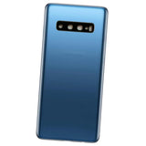 Maxbell Back Glass Replacement Battery Cover Compatible for Samsung S10 Blue