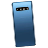 Maxbell Back Glass Replacement Battery Cover Compatible for Samsung S10 Blue