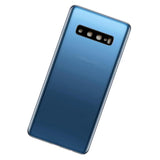 Maxbell Back Glass Replacement Battery Cover Compatible for Samsung S10 Blue