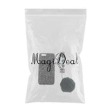 Maxbell Glitter Luxury Bling Back Phone Case Cover + Wristband for OPPO R11PLUS Black