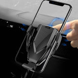 Maxbell Car Wireless Charger Automatic Clamping Phone Holder Sensor Mount Black