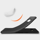 Max Carbon Fiber TPU Soft Cover Suitable for Samsung Galaxy S10 Plus Black