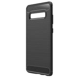 Max Carbon Fiber TPU Soft Cover Suitable for Samsung Galaxy S10 Plus Black