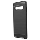 Max Carbon Fiber TPU Soft Cover Suitable for Samsung Galaxy S10 Plus Black