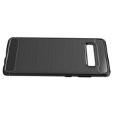 Max Carbon Fiber TPU Soft Cover Suitable for Samsung Galaxy S10 Plus Black