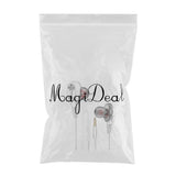 Maxbell Wire Sport In-Ear Earbuds Headphone Double trumpet HiFi Bass White