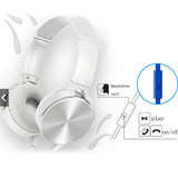 Maxbell 20-20khZ  3D stereo Headset Over Ear Headphones with Mic for PC  White