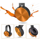 Maxbell 20-20khZ  3D stereo Headset Over Ear Headphones with Mic for PC  Golden