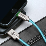 Maxbell Heavy Duty USB Charger Charging Lead Data Cable 1.2M fit for Iphone Blue