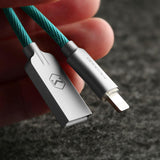 Maxbell Heavy Duty USB Charger Charging Lead Data Cable 1.2M fit for Iphone Blue