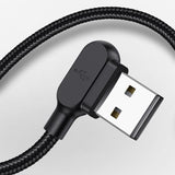 Maxbell 90 Degree Fast Charging Micro USB Fast Data Sync Charger Cable Cord 1.8m