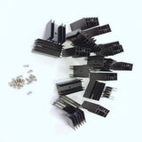 Max 20pc 24x16-40mm MOSFET Aluminium Heat Sink 7805 Transistor Heatsink Radiator