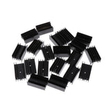 Max 20pc 24x16-40mm MOSFET Aluminium Heat Sink 7805 Transistor Heatsink Radiator