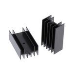 Max 20pc 24x16-40mm MOSFET Aluminium Heat Sink 7805 Transistor Heatsink Radiator