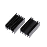 Max 20pc 24x16-40mm MOSFET Aluminium Heat Sink 7805 Transistor Heatsink Radiator