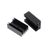 Max 20pc 24x16-40mm MOSFET Aluminium Heat Sink 7805 Transistor Heatsink Radiator