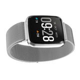 Maxbell Bluetooth Smart  Phone Watch Silver Steel