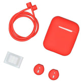 Maxbell Dust-plug Silicone Case Set for AirPods Charging Case w/ Carabiner C