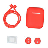 Maxbell Dust-plug Silicone Case Set for AirPods Charging Case w/ Carabiner C