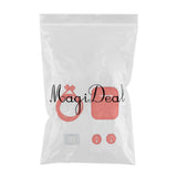 Maxbell Dust-plug Silicone Case Set for AirPods Charging Case w/ Carabiner C