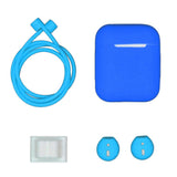 Maxbell Dust-plug Silicone Case Set for AirPods Charging Case w/ Carabiner D