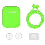 Maxbell Dust-plug Silicone Case Set for AirPods Charging Case w/ Carabiner E