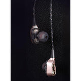 Maxbell Wire Sport In-ear Style Earbuds Earphone Double trumpet HiFi Bass Gold