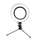 Maxbell 6inch 16cm Desktop Fill Light LED Ring Fill Light + Mini Tripod for Makeup