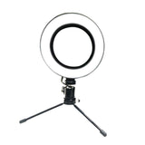 Maxbell 6inch 16cm Desktop Fill Light LED Ring Fill Light + Mini Tripod for Makeup