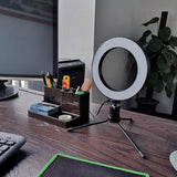 Maxbell 6inch 16cm Desktop Fill Light LED Ring Fill Light + Mini Tripod for Makeup