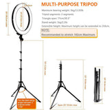 Max Ring Light 18inches Photography Filling Light &Tripod for Saving Energy