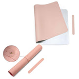 Max PU Leather Non-Slip Mouse Pad Mat Large Office Desk Pad 80cm X 40cm Pink