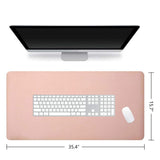Max PU Leather Non-Slip Mouse Pad Mat Large Office Desk Pad 80cm X 40cm Pink