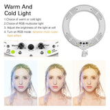 Maxbell 14" LED Ring Light DSLR Camera Professional Studio Fill Lamp White