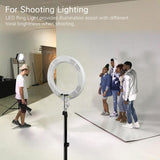 Maxbell 14" LED Ring Light DSLR Camera Professional Studio Fill Lamp White