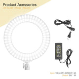 Maxbell 14" LED Ring Light DSLR Camera Professional Studio Fill Lamp White