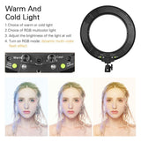 Maxbell 14" LED Ring Light DSLR Camera Professional Studio Fill Lamp Black
