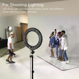 Maxbell 14" LED Ring Light DSLR Camera Professional Studio Fill Lamp Black