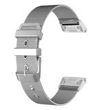 Maxbell Stainless Steel 26mm Woven Strap Milanese Strap For Garmin Fenix 5X F3 F3HR