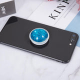 Maxbell Glitter Dynamic Starry Sky Sand Popular Phone Holder Finger Ring  Sky Blue